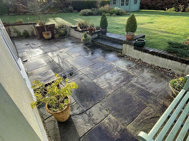 Patio Before Cleaning