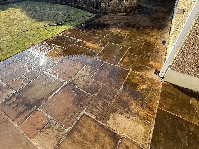 Patio Before Cleaning