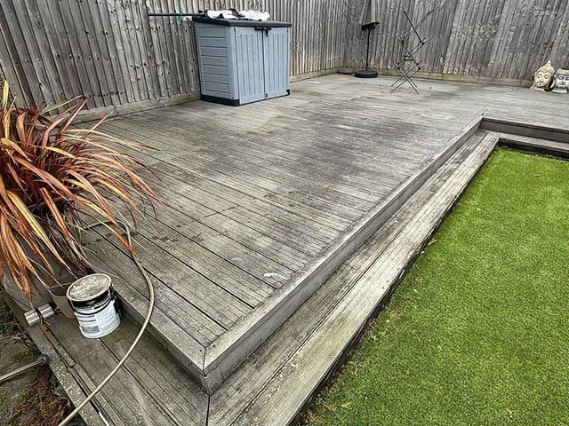 Patio Before Cleaning